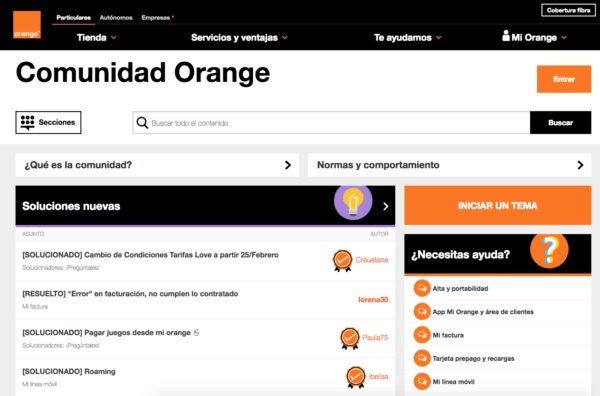 Comunidad Orange